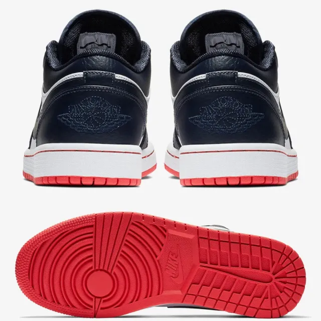 NIKE 耐吉】休閒鞋Air Jordan 1 Retro Low Obsidian 藍白男鞋553558