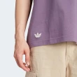 【adidas 愛迪達】New C Tee 男 短袖 上衣 T恤 亞洲版 運動 休閒 落肩 寬鬆 棉質 深紫(IN4674)