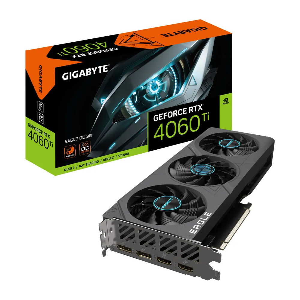 【GIGABYTE 技嘉】GeForce RTX 4060 Ti EAGLE OC 8G顯示卡