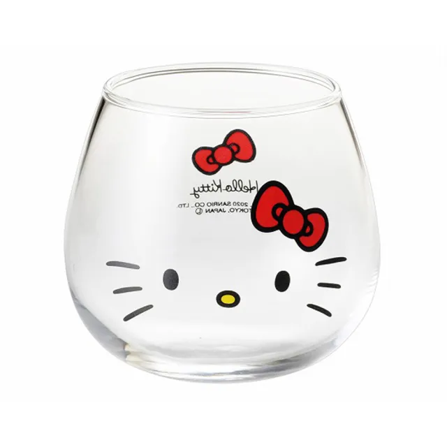 【金正陶器】Hello Kitty 美樂蒂 日本製不倒翁玻璃杯 320ml(平輸品)
