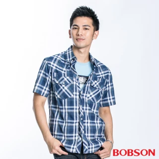 【BOBSON】男款格子襯衫(23001-53)