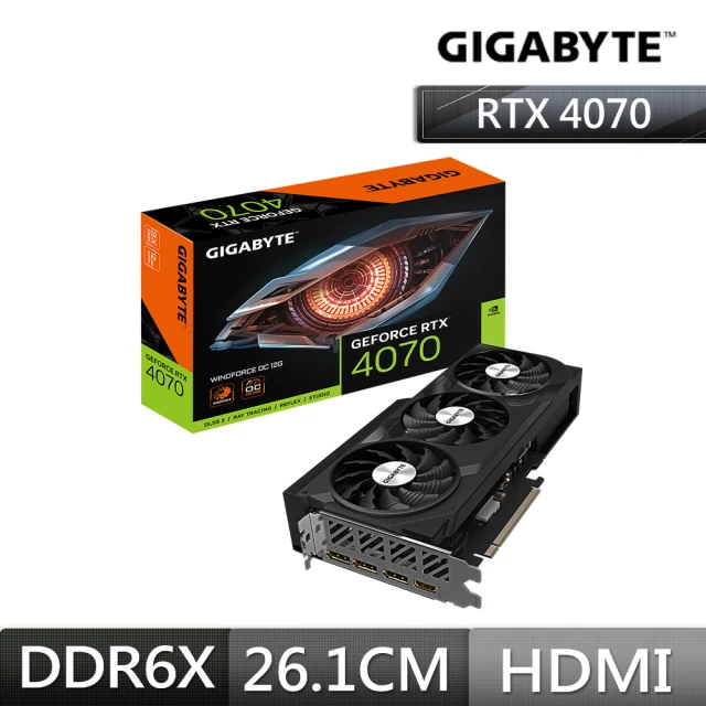 【GIGABYTE 技嘉】GeForce RTX 4070 WINDFORCE OC 12G顯示卡