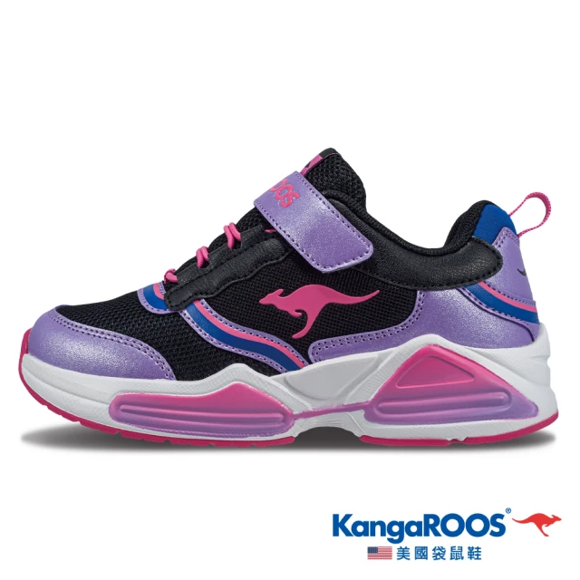 KangaROOS 童鞋 K-BOUNCE 漸層系機能童鞋 避震緩衝(黑/紫-KK32367)