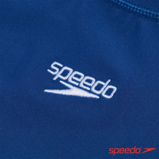 【SPEEDO】兒童 長袖防曬衣(藍/浪花)