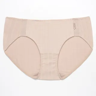 【Wacoal 華歌爾】i earth 環保 M-LL中低腰三角褲 VB3374搭配內褲-VS2174L9(裸膚藕)