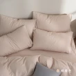 【AnD HOUSE 安庭家居】經典素色 雙人床包枕套組(多色任選/柔軟舒適/舒柔棉)
