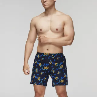 【Mr. DADADO】愛的豹豹 M-3L印花四角男內褲 天然絲光棉-吸濕排汗-GHQ334DB(深藍)