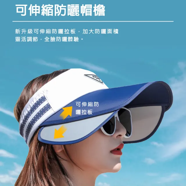 【KISSDIAMOND】時尚撞色伸縮大帽檐遮陽帽(加大帽檐/防曬/UPF50+/KDH-A138)