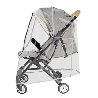 【Mibobebe】嬰兒推車全罩式環保EVA雨罩(防風罩/擋雨罩/兒童推車罩/防蚊罩/嬰兒車雨罩)