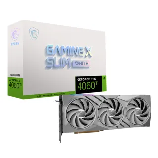 【MSI 微星】GeForce RTX 4060 Ti GAMING X SLIM WHITE 16G 顯示卡(白色版本)