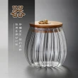 【沐森活 MuLife】竹蓋玻璃儲物罐-直身/圓身 2入(800ml)