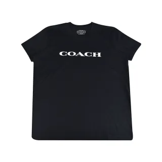 【COACH】ESSENTIALESSENTIAL經典標誌女生短袖T-SHIRT(黑x白)