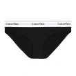 【Calvin Klein 凱文克萊】Modern Cotton Bikini 棉質寬腰帶 女內褲 三角褲/CK內褲(黑色)