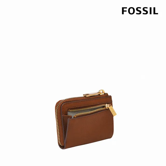 【FOSSIL 官方旗艦館】Liza 真皮零錢包-棕色 SL6406G200