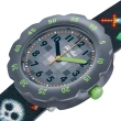 【Flik Flak】兒童手錶 GAMING WORLD 兒童錶 編織錶帶 瑞士錶 錶(34.75mm)