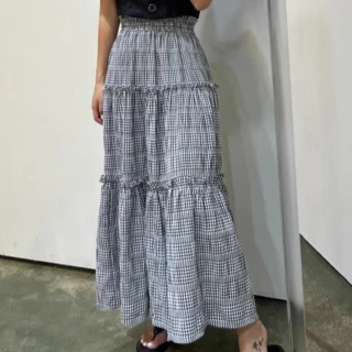 【Nicoco daily】3層泡泡鬆緊半身裙(2色)