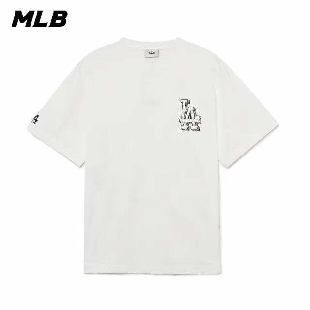 MLB】背後大Logo 短袖T恤洛杉磯道奇隊(3ATSB0534-07WHS) - momo購物網