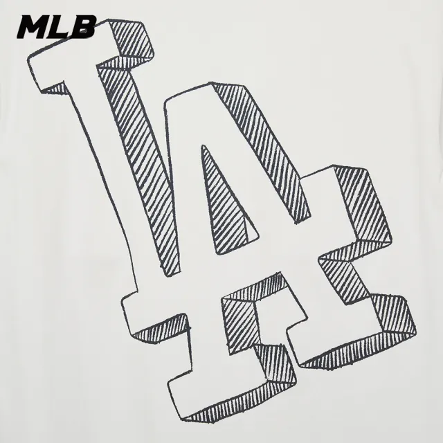 MLB】背後大Logo 短袖T恤洛杉磯道奇隊(3ATSB0534-07WHS) - momo購物網
