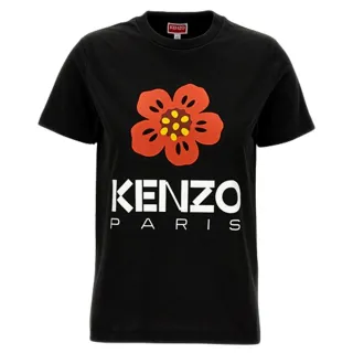 【KENZO】新款 女款 BOKE FLOWER 寬鬆短袖T恤-黑色(XS號、S號、M號)