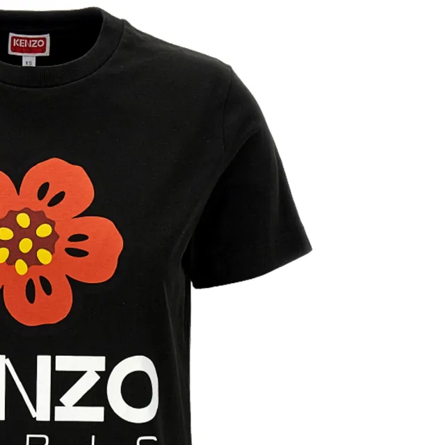 【KENZO】女款 BOKE FLOWER 寬鬆短袖T恤-黑色(XS號、S號、M號)