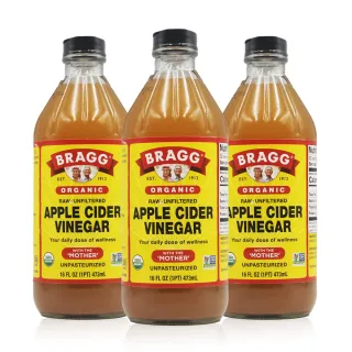 【Bragg】有機蘋果醋X3瓶(473ml/瓶)