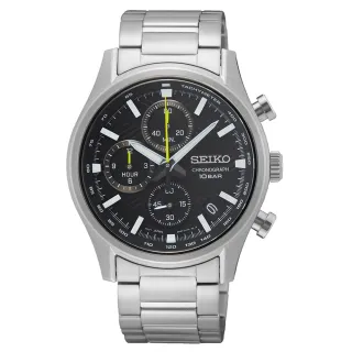【SEIKO 精工】CS 三眼石英計時錶/39.5mm 母親節(8T67-00S0D SSB419P1)