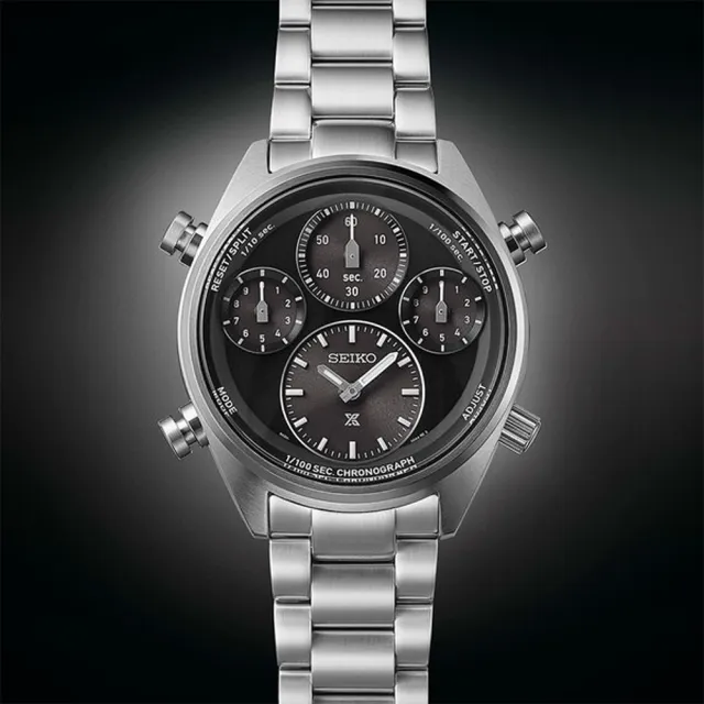 【SEIKO 精工】PROSPEX 熊貓腳印太陽能計時錶/42mm雙11限定(8A50-00A0D SFJ003P1)
