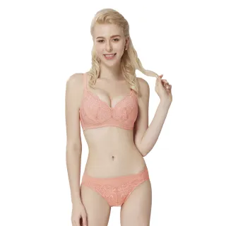 【Swear 思薇爾】花禧系列B-E罩無鋼圈蕾絲包覆女內衣(夕慕粉)