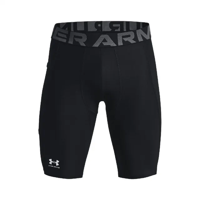 【UNDER ARMOUR】短褲 HG 男款 黑 緊身褲 內搭褲 貼身 彈性 運動褲 UA(1361596001)