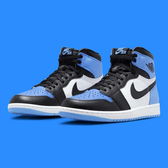 NIKE 耐吉】休閒鞋Air Jordan 1 High OG UNC Toe 大學藍黑藍男鞋DZ5485