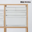 【MUJI 無印良品】●PP資料盒/橫式/深型/白灰(4入組)