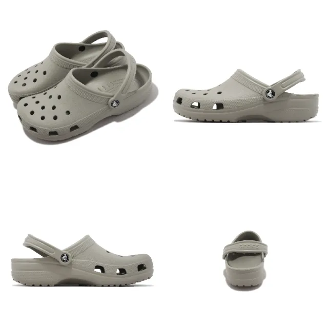 【Crocs】布希鞋 Classic Clog 男鞋 女鞋 大象灰 洞洞鞋 克駱格 經典款 卡駱馳(100011LM)