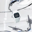 【CASIO 卡西歐】G-SHOCK 星際白兵藍牙手錶(DW-B5600SF-7)
