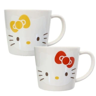 【小禮堂】HELLO KITTY  金正陶器馬克杯 280ml HELLO KITTY  Mimmy(平輸品) 凱蒂貓