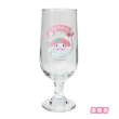 【小禮堂】三麗鷗 玻璃矮腳杯 270ml HELLO KITTY  美樂蒂 酷洛米 帕恰狗(平輸品) 凱蒂貓