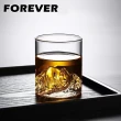 【日本FOREVER】無鉛玻璃水杯/飲料杯500ml-觀山款(6入組)