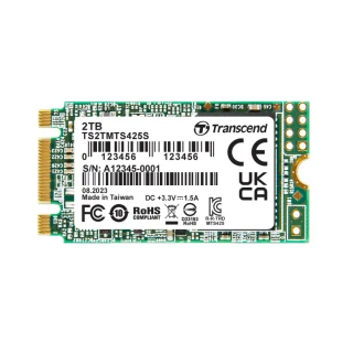 【Transcend 創見】MTS425S 2TB M.2 2242 SATA Ⅲ SSD固態硬碟(TS2TMTS425S)