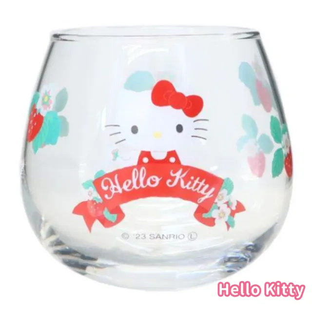 【小禮堂】三麗鷗 無把玻璃杯 290ml HELLO KITTY  美樂蒂 酷洛米 帕恰狗(平輸品) 凱蒂貓