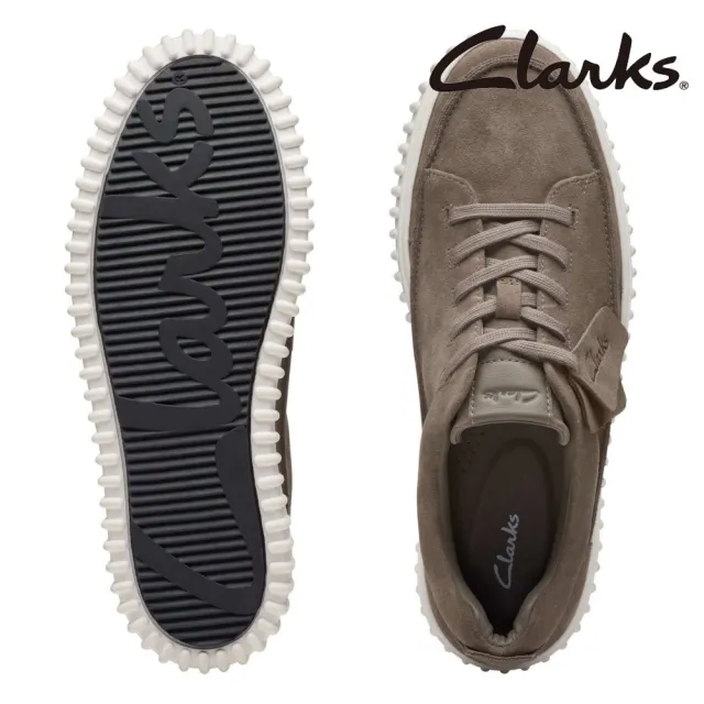 Clarks】男鞋Torhill Tie後提帶設計潮流厚底餅乾鞋厚底鞋(CLM73954C 