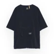 【5th STREET】中性款收納吸排短袖T恤-黑色(山形系列)