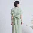 【gozo】工裝風後鬆緊綁帶開襟洋裝(兩色)