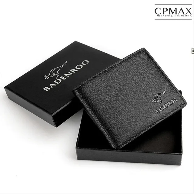 【CPMAX】商務多卡位真皮短夾(頭層牛皮錢包 證件夾 短款皮夾 男士 父親節禮物 皮夾 L74)