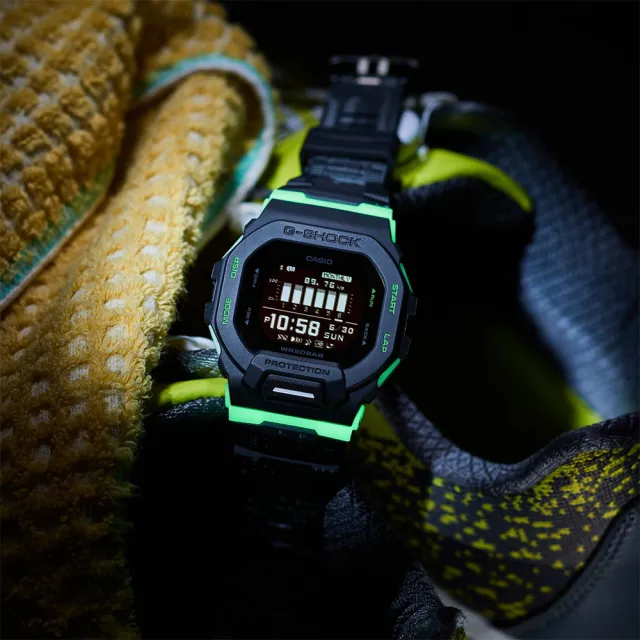 CASIO 卡西歐】G-SHOCK 夜光迷彩城市夜景系列藍芽手錶(GBD-200LM-1