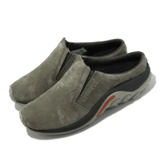 【MERRELL】休閒鞋 Jungle Slide 男鞋 灰綠 懶人鞋 麂皮 套入式(ML005567)