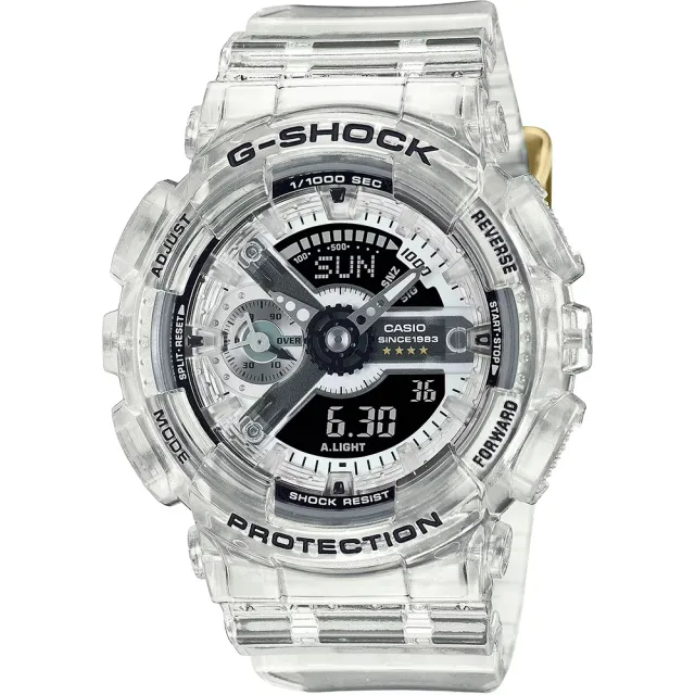 CASIO 卡西歐】G-SHOCK 40周年透明限量版透視機芯手錶(GMA-S114RX-7A