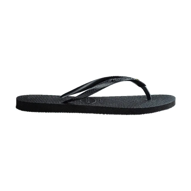 【havaianas 哈瓦仕】拖鞋 女鞋 夾腳拖 人字拖 巴西 水晶 Crystal SW II 黑 4145651-0090W