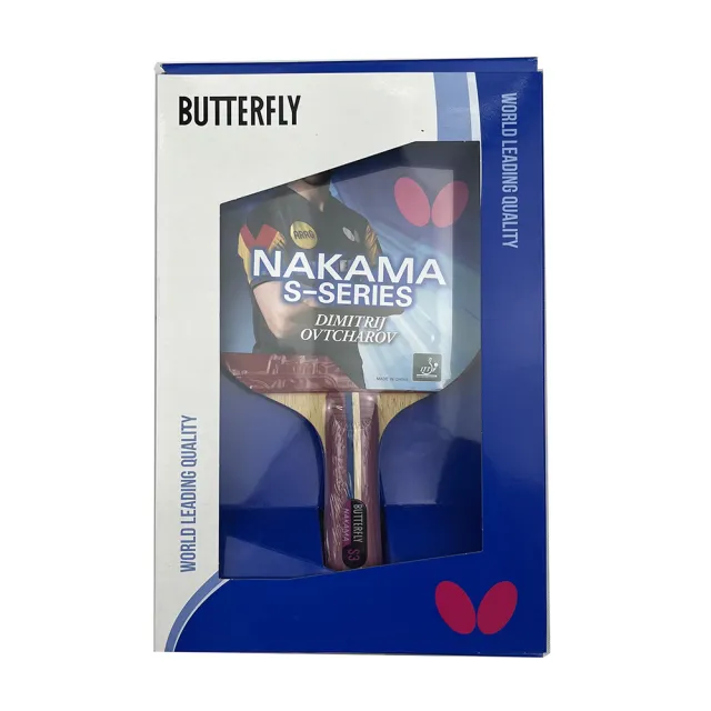 【BUTTERFLY】全能型碳纖負手拍桌球拍NAKAMA S-3(TT1701)