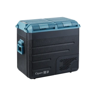 【Opure 臻淨】LG壓縮機雙槽雙溫控車/家兩用露營冰箱 60升(採用LG DC直流壓縮機LG-R60)