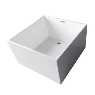 【JTAccord 台灣吉田】1649-115 正方形無接縫獨立浴缸(壓克力浴缸)