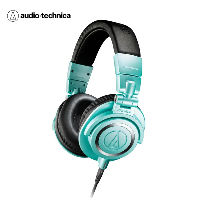 【audio-technica 鐵三角】ATH-M50X IB(專業型監聽耳機-Tiffany藍)